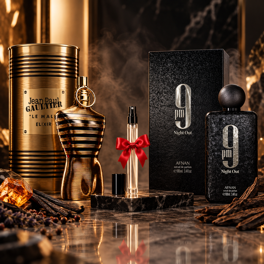 LE MALE ELIXIR 10ML | 9PM NIGHT OUT 10ML | KHAMRAH 10ML